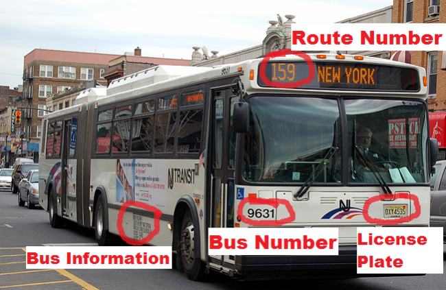 NJT bus Information